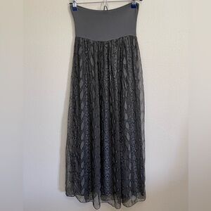 Women’s Snake Print Skirt 100% Silk size Small